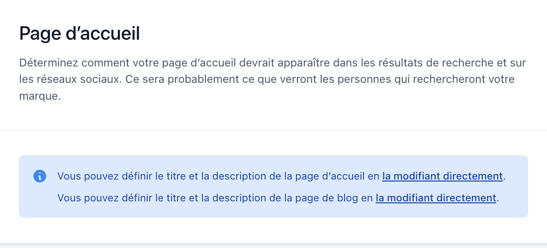 Yoast SEO permet de définir l'apparence de la page d'accueil de votre site WordPress dans les résultats de recherche et sur les réseaux sociaux.