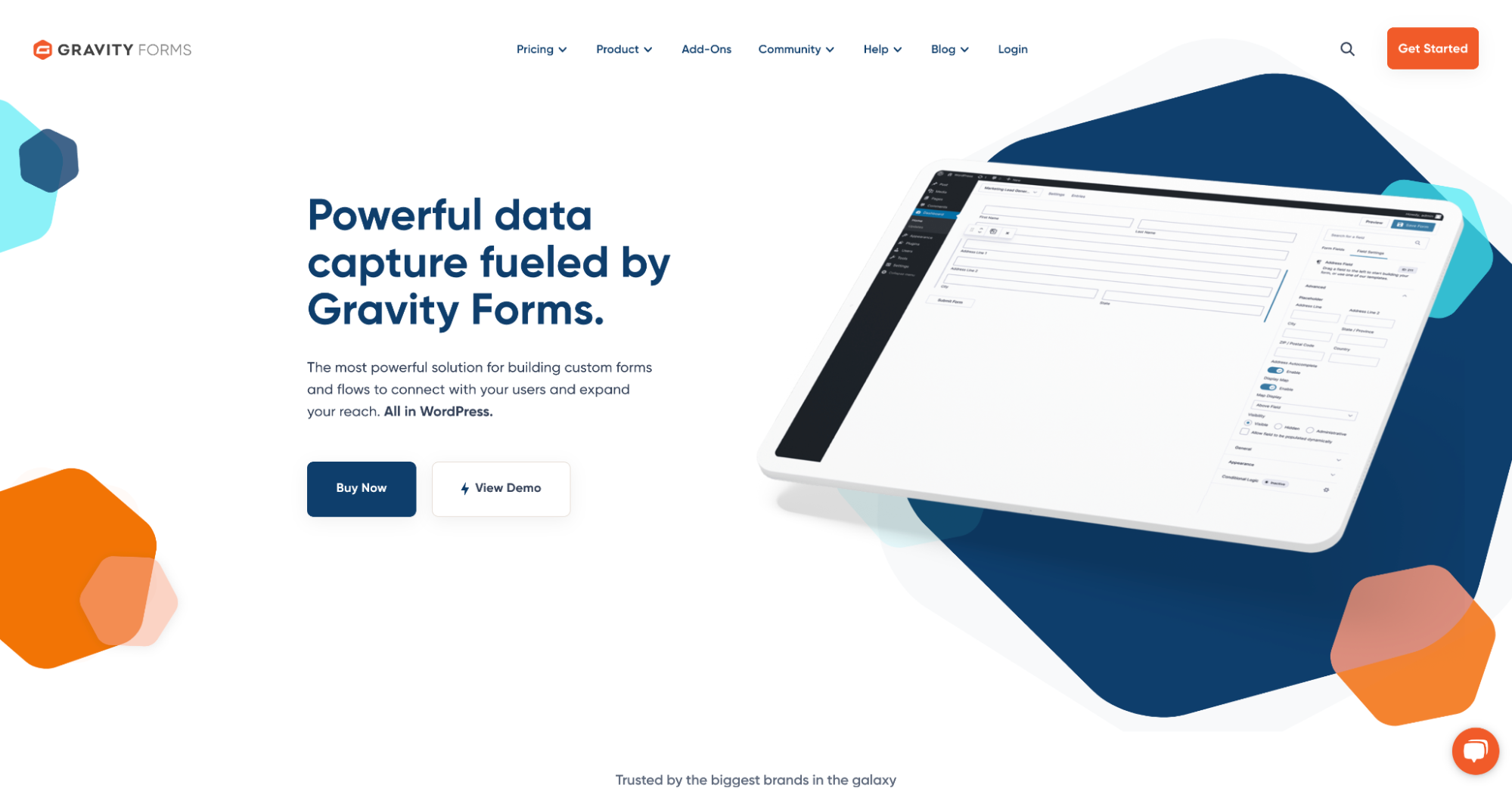 Le plugin WordPress de formulaire Gravity Forms.