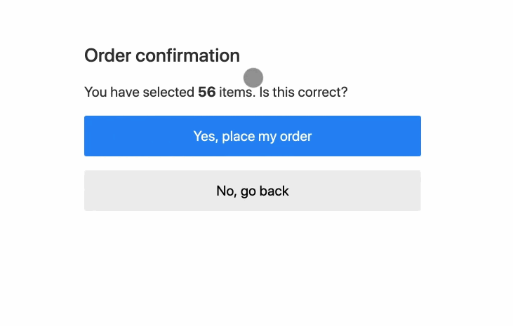 Un exemple d'élément ciblé par le CLS sur WordPress.