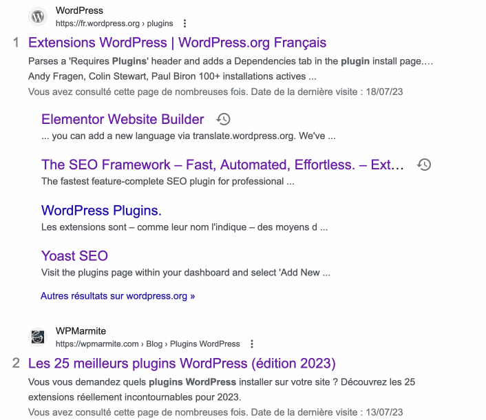 Présentation des meilleurs plugins WordPress sur Google.