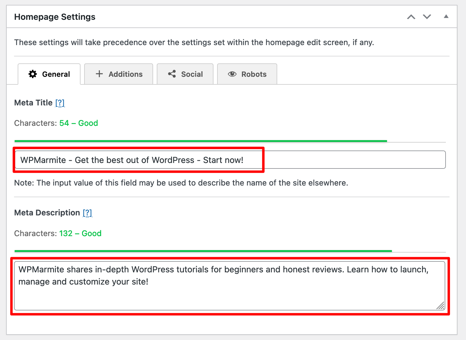 The SEO Framework lets you fine-tune the length of your tags.