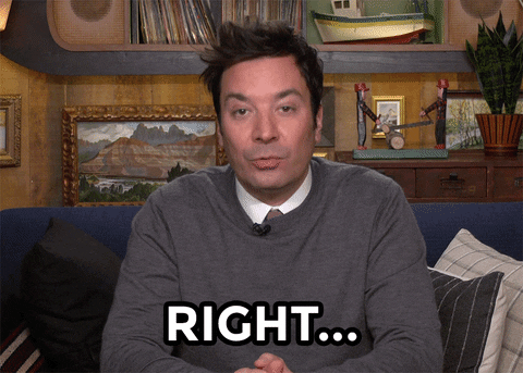 A man says, "Right."