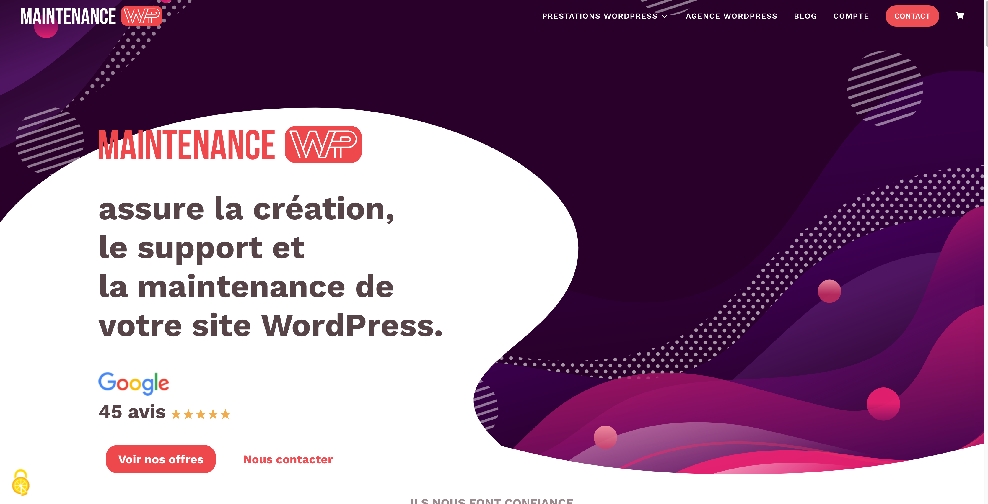 Maintenance WP est experte en maintenance sur WordPress.