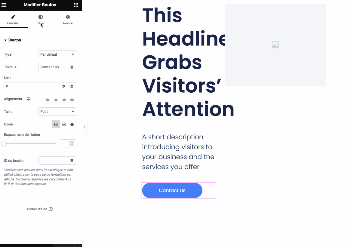 Les options de style proposées par le page builder Elementor vs Gutenberg.