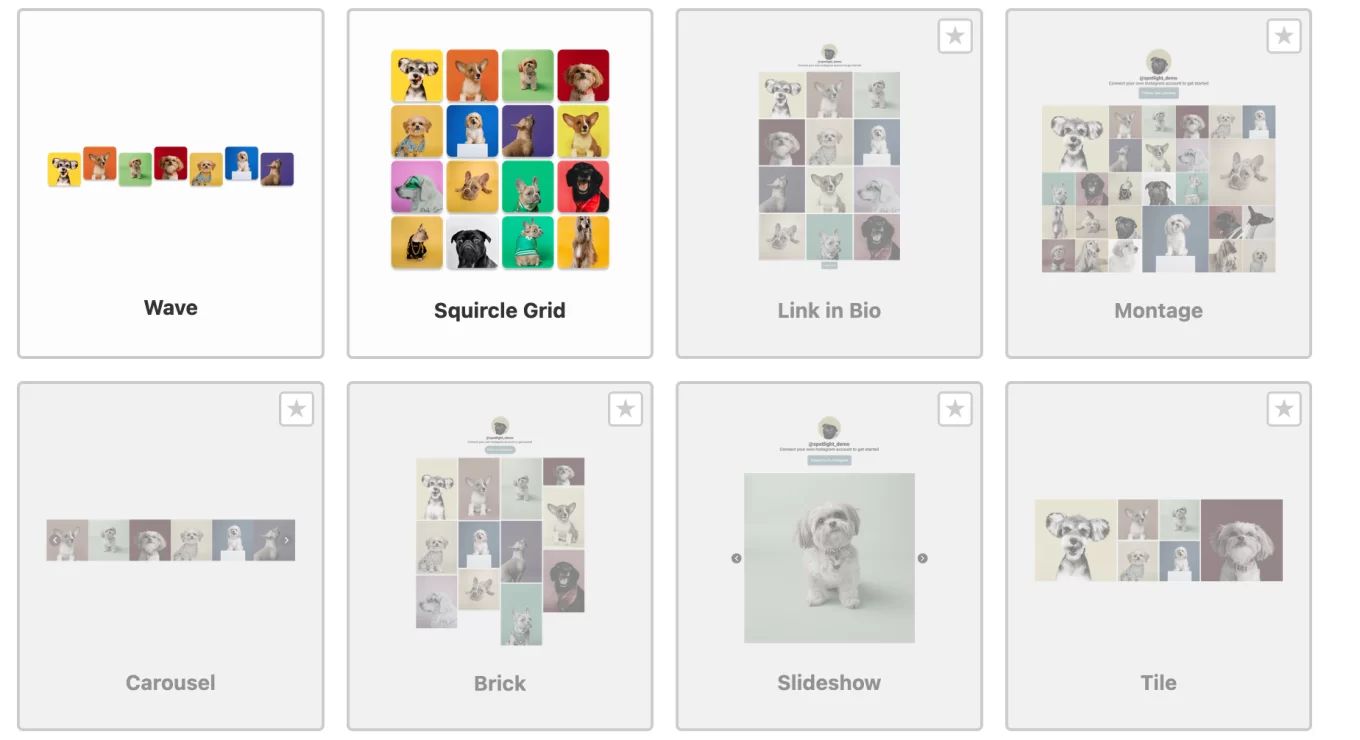 The premium version of the plugin includes eight additional feed templates.