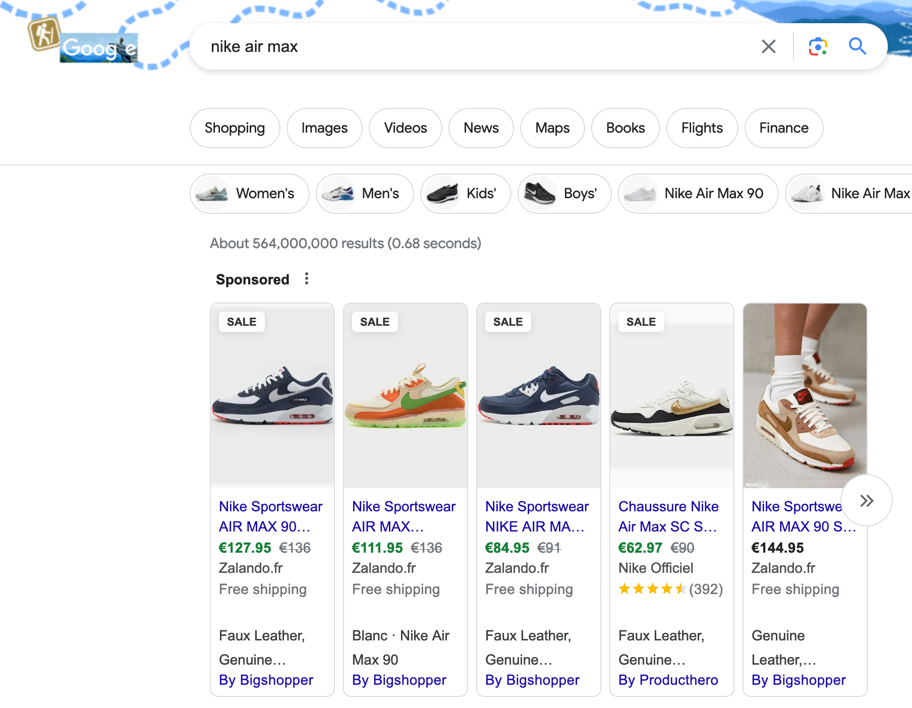 An example of a "product" rich snippet.