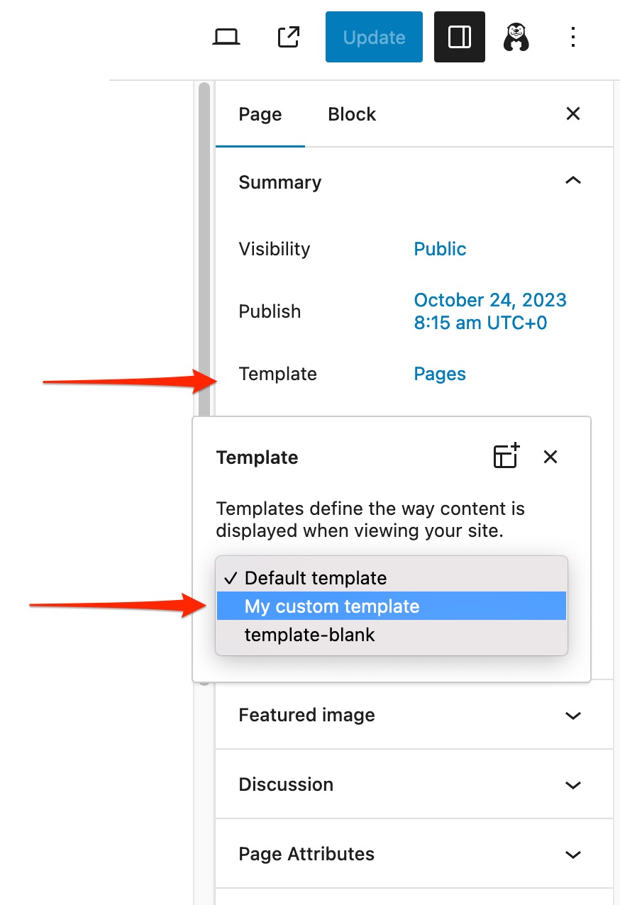Adding a custom template with Neve FSE.