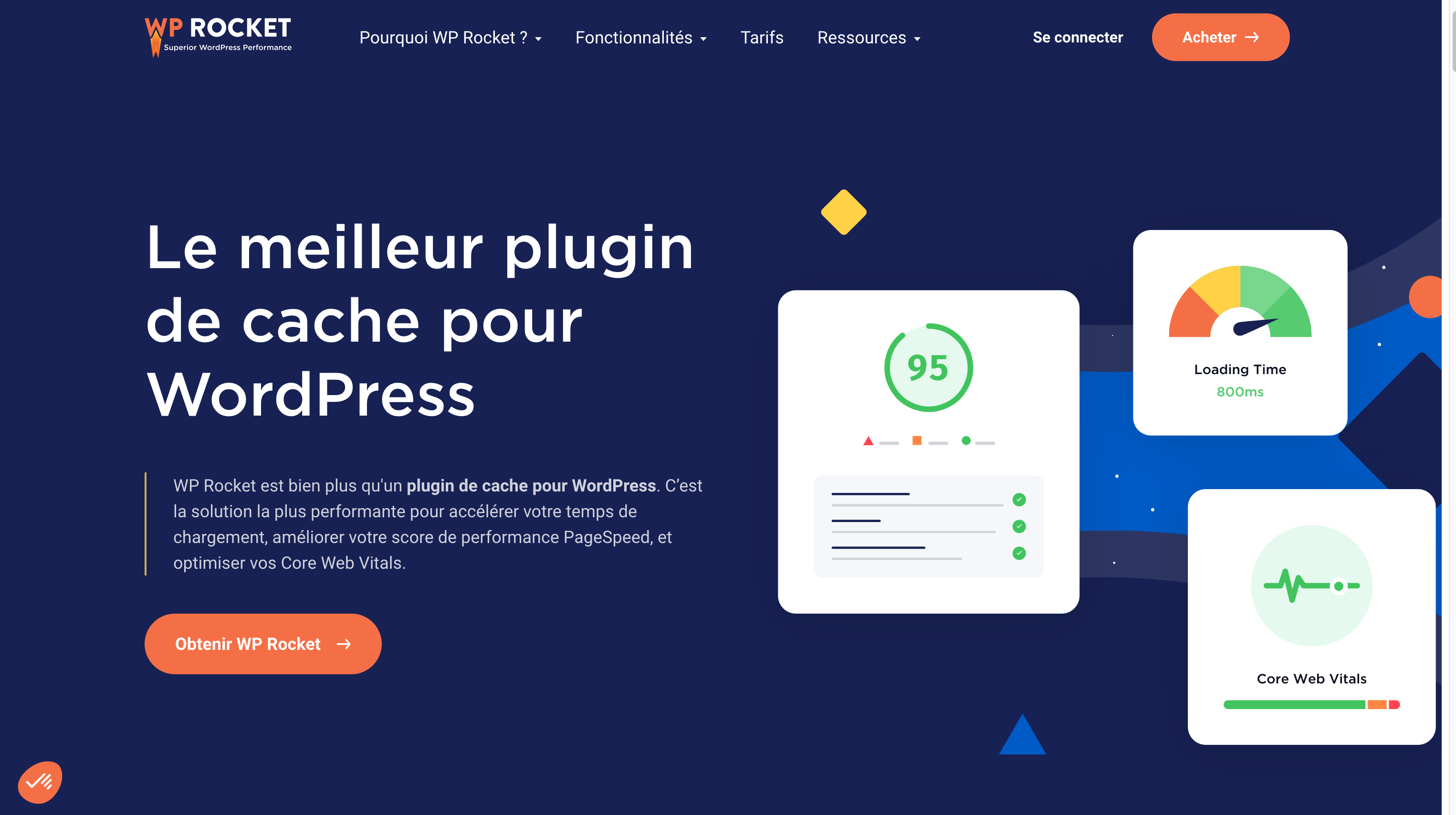 WP Rocket est un plugin WordPress made in France.