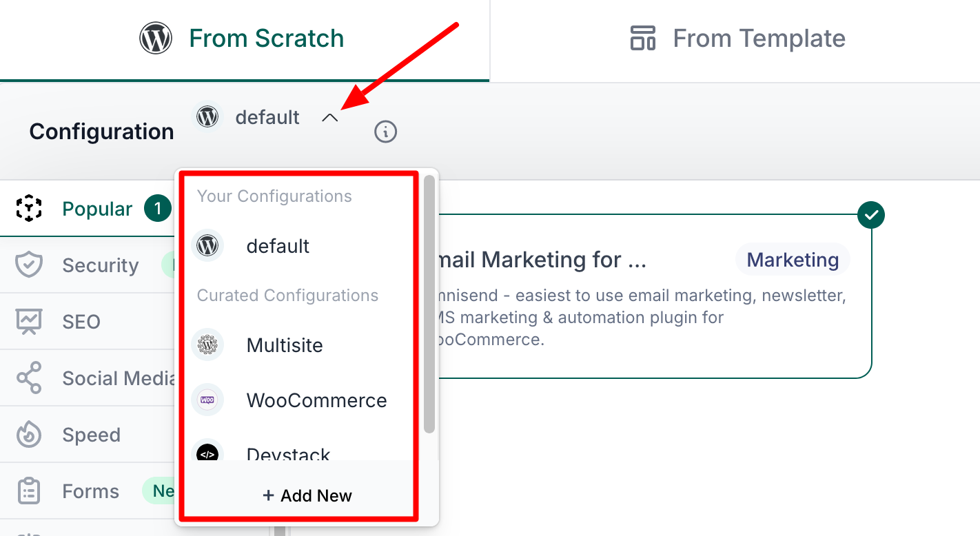 Configuring an InstaWP site from scratch.