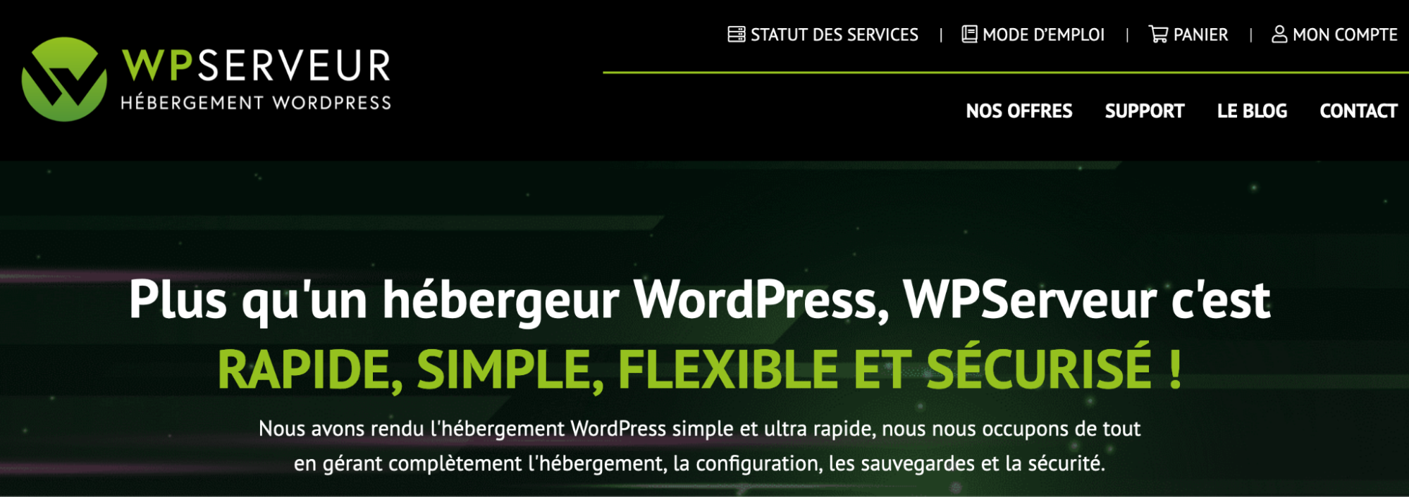 L'hébergement WordPress WPServeur