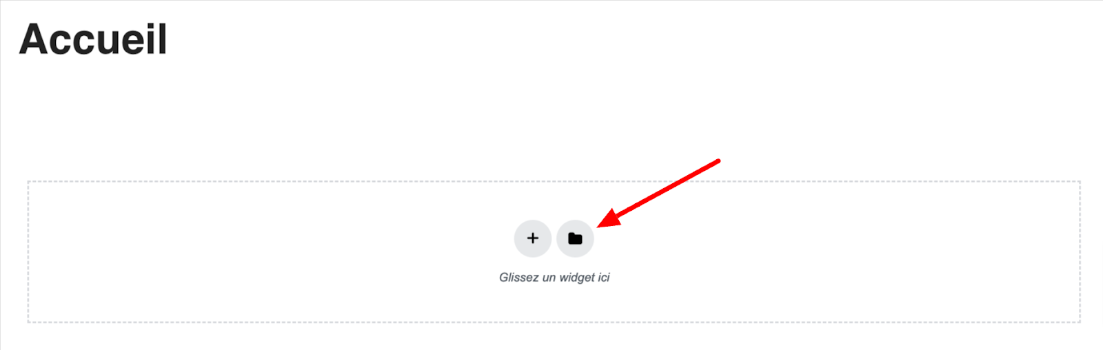 Ouvrir la bibliothèque de modèles Elementor.