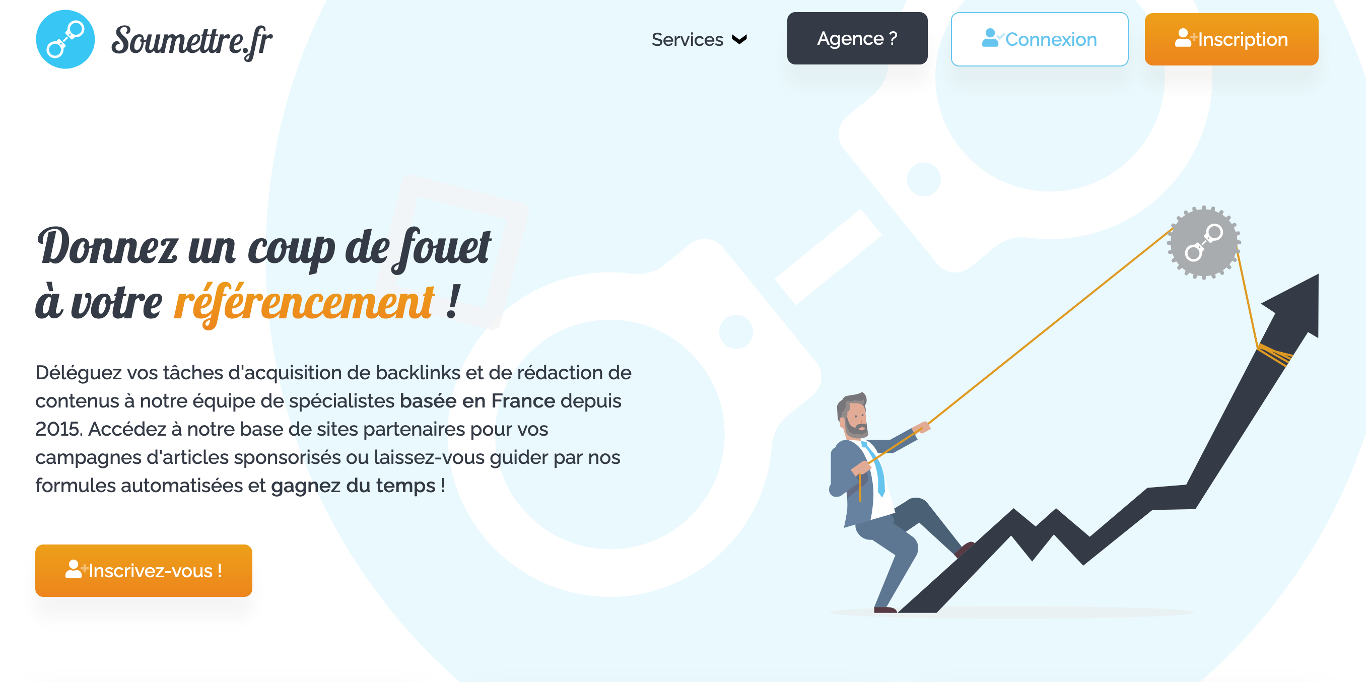 Soumettre.fr est une plateforme de linkbuilding.