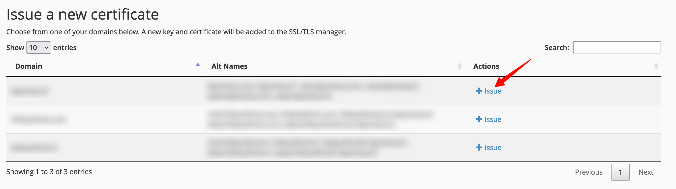 Issuing an SSL certificate on cPanel.