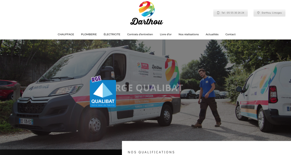 Exemple site artisan chauffagiste