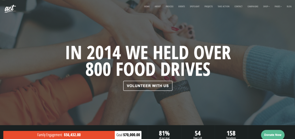 Site internet d'une association humanitaire