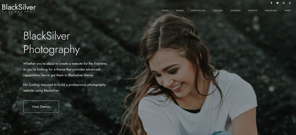 Site de photographe réalisé avec WordPress