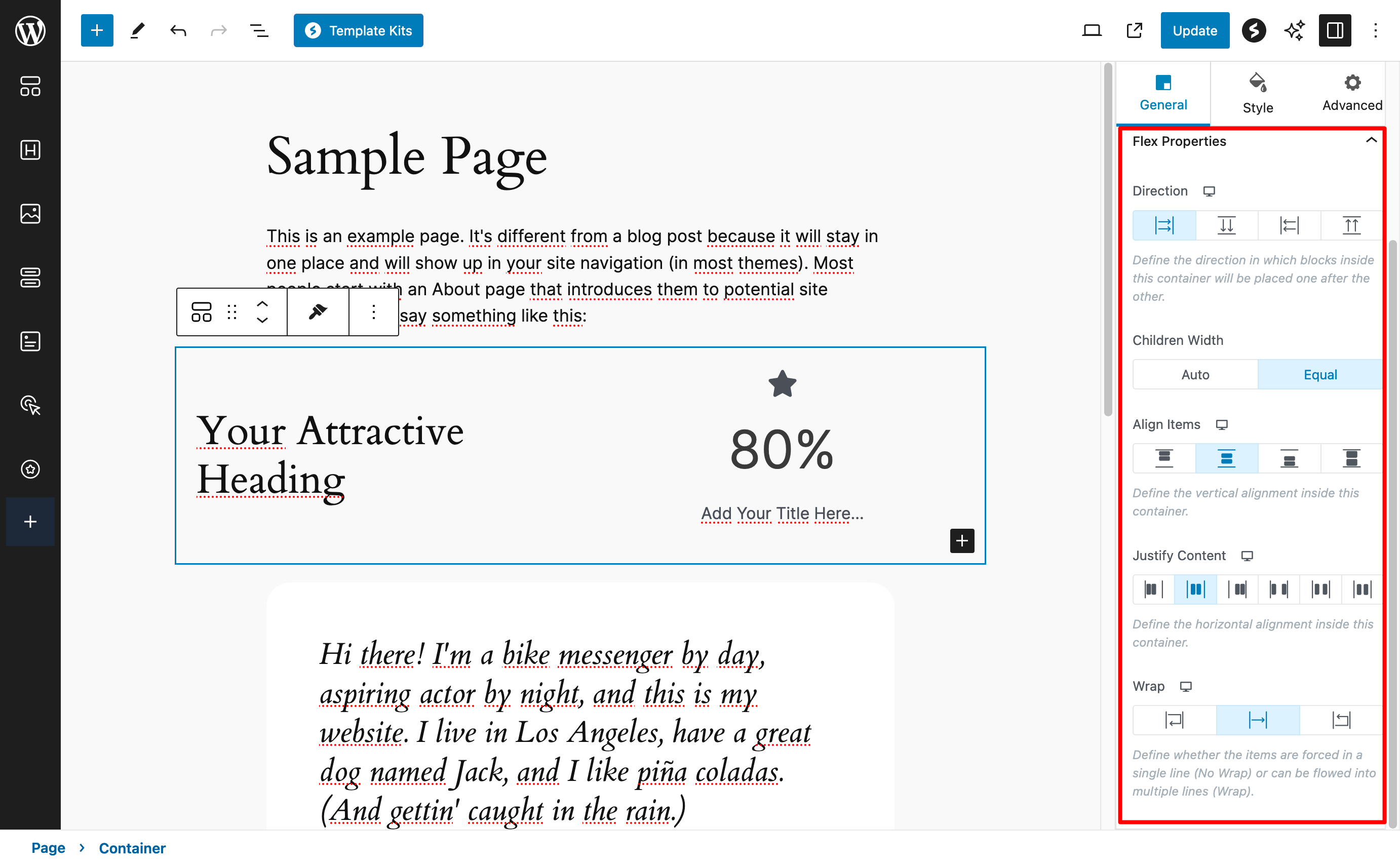 Spectra uses Flexbox technology.
