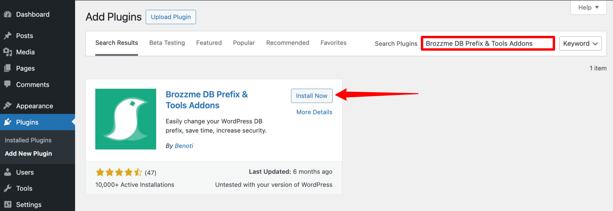 Installing the Brozzme plugin.
