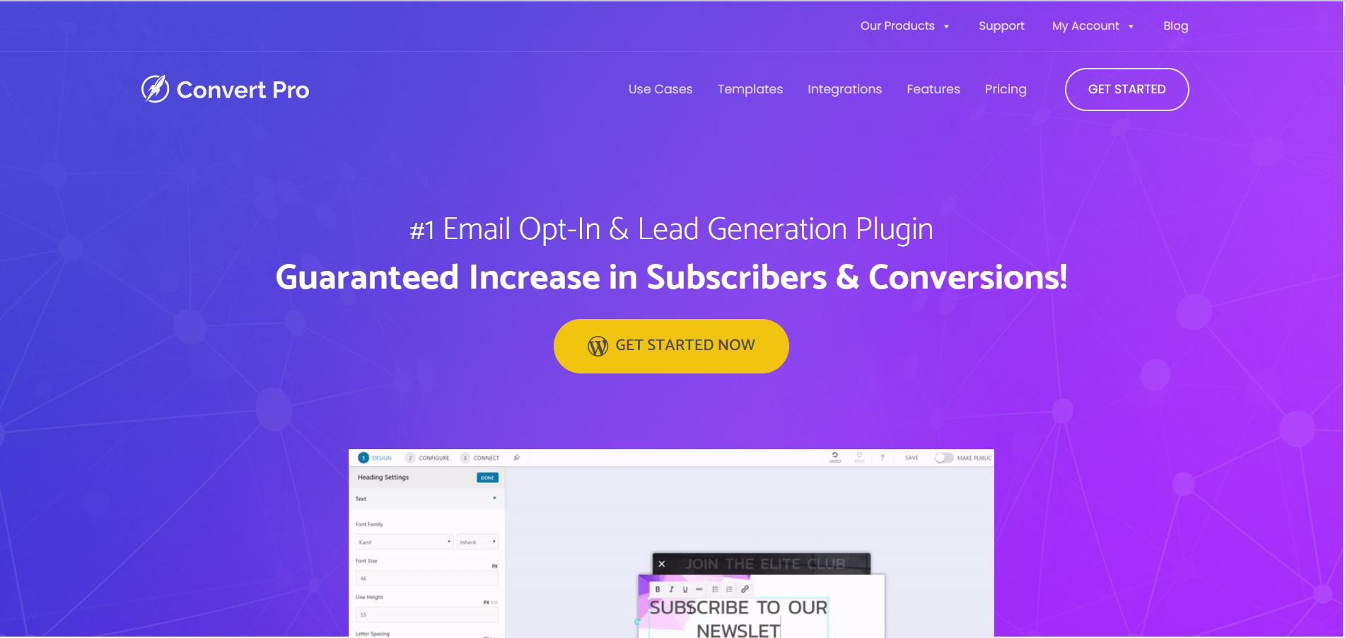 Convert Pro est un plugin populaire pour les formulaires d'opt-in, développé par la même équipe derrière le thème Astra. Il offre un éditeur de type glisser-déposer pour une large variété de types de formulaires, ainsi que des options de ciblage et de comportement avancées