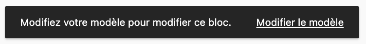 Modification d'un modèle avec l'Éditeur de site de WordPress.