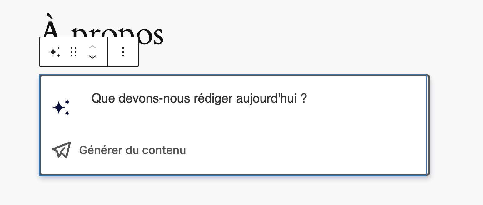 Le plugin WPMarmite AI permet de générer du contenu directement dans WordPress, grâce à l'intelligence artificielle.