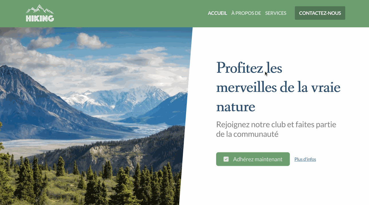 L'assistant de rédaction du Site Creator d'Infomaniak.