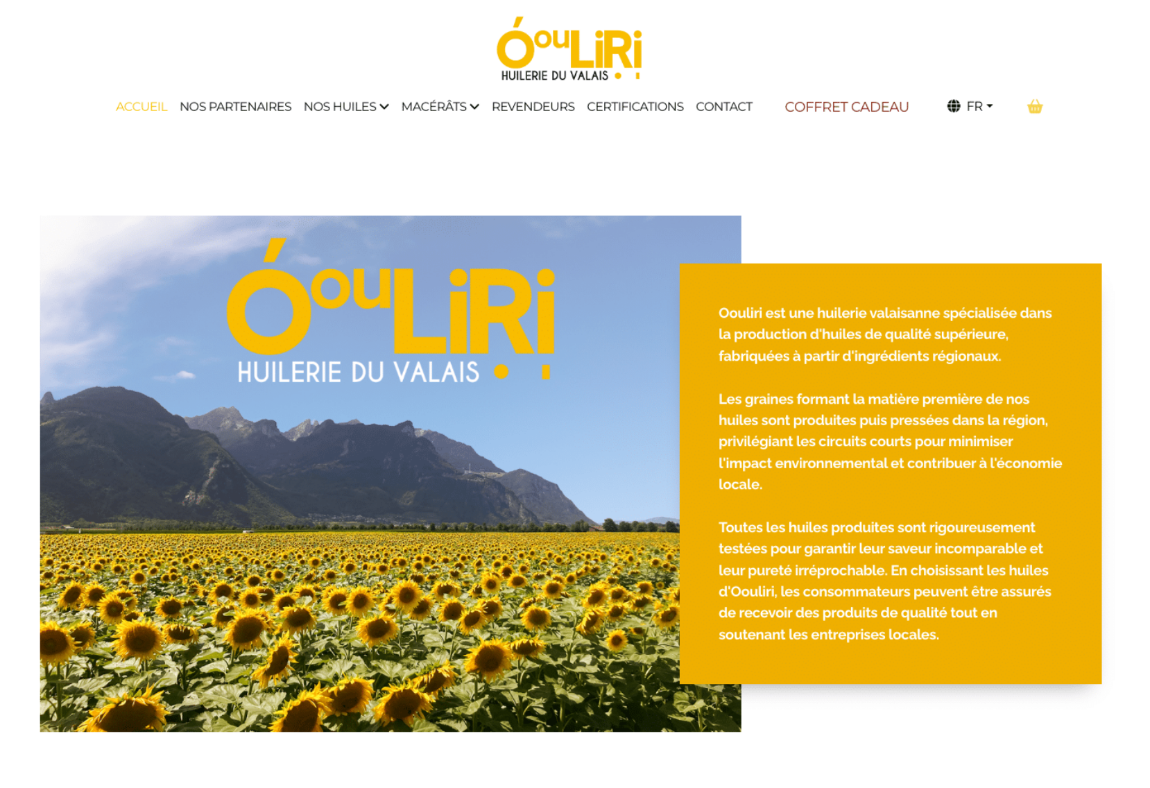 Un exemple de site autour de la production d’huile.