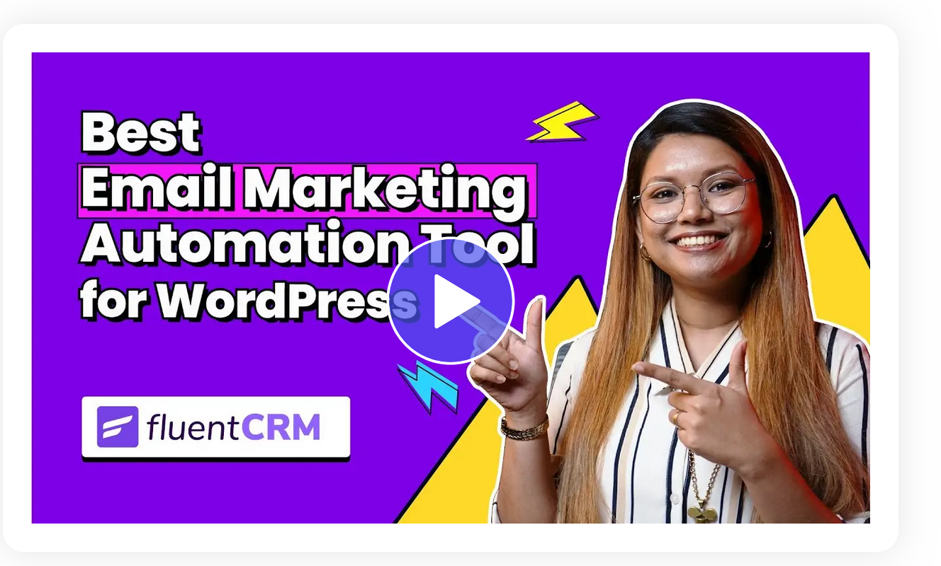 The home page of FluentCRM.