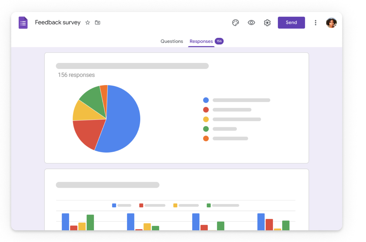 Google Forms allows you to easily create online surveys.