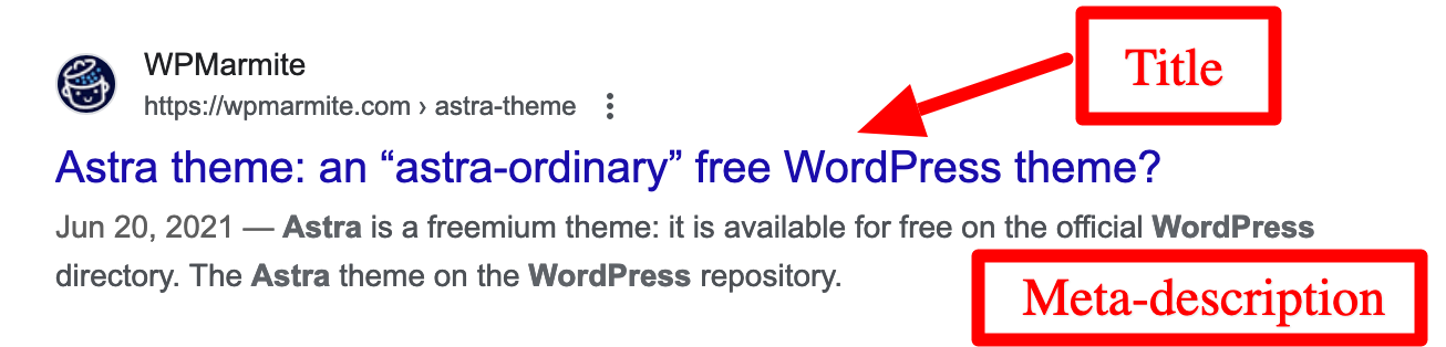 The title and meta-description tags are very important for the SEO of your posts.