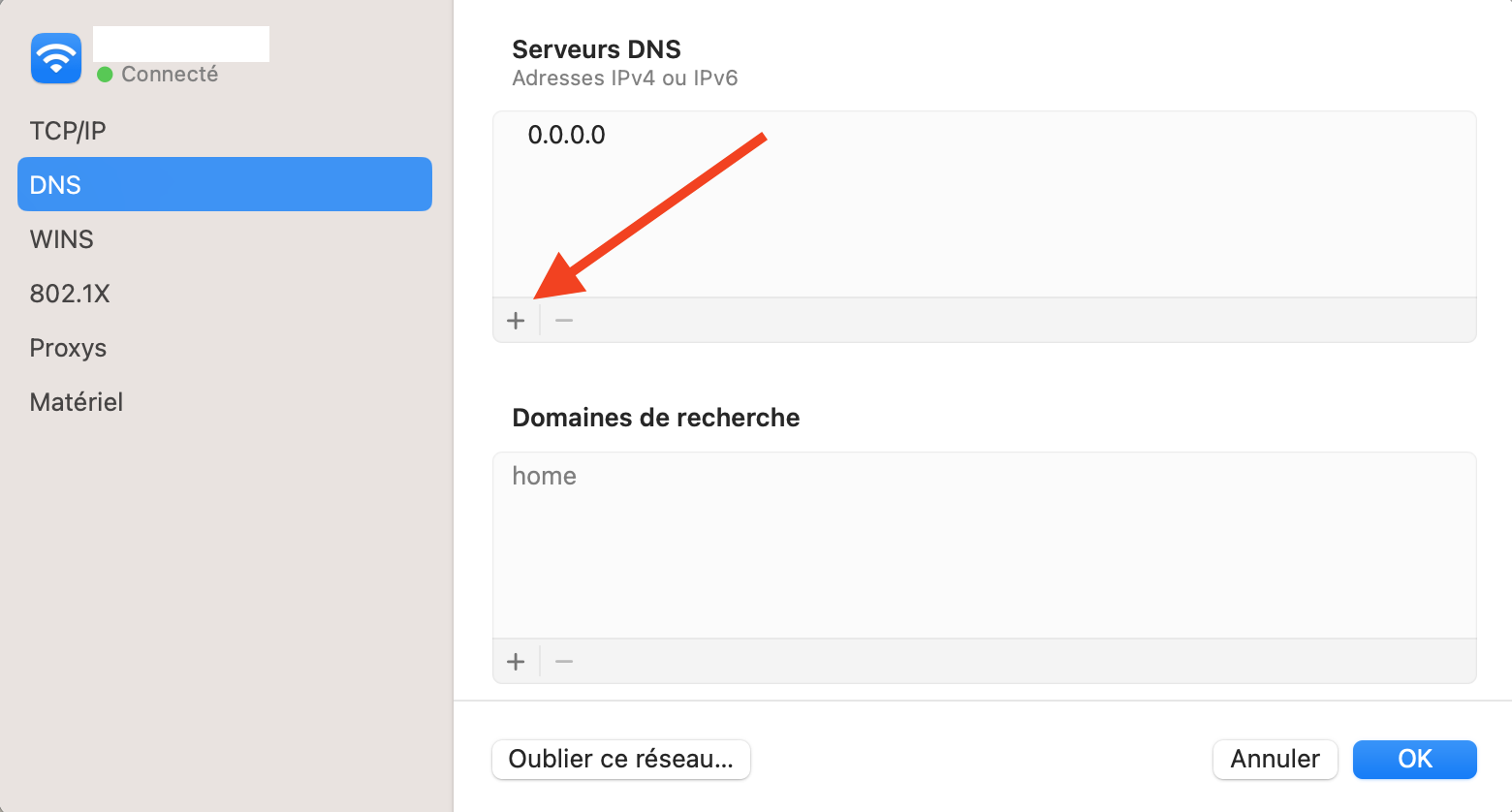 Changer de serveur DNS sur MacOS