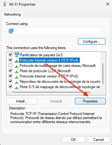 You can modify the properties of your IP address in Windows.