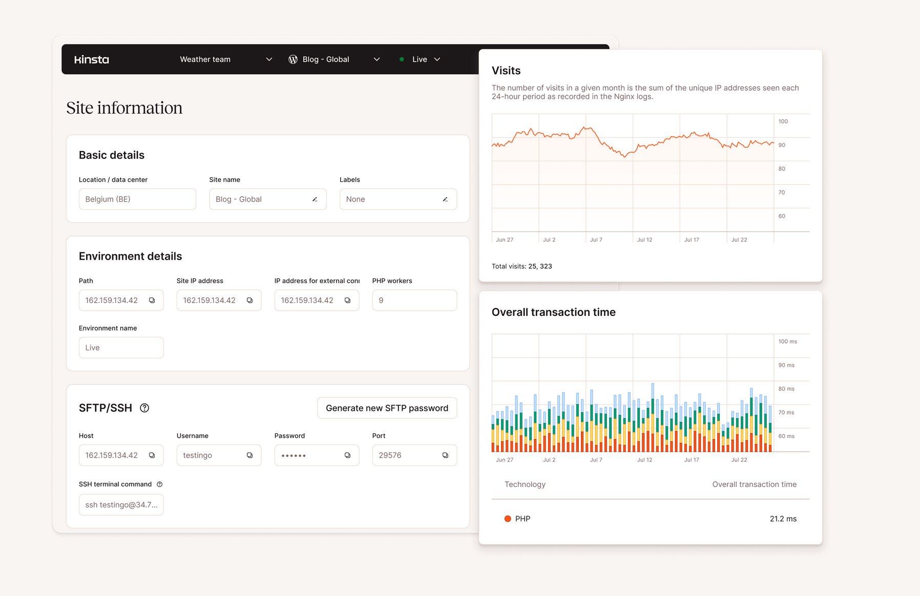 Kinsta offers managed hosting for WordPress