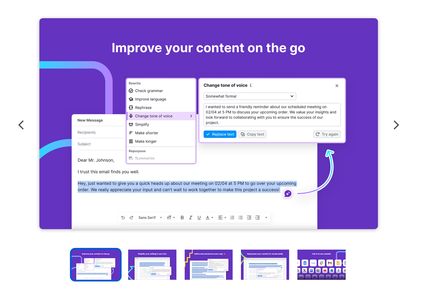 ContentShake AI dispose d'une extension pour le navigateur Chrome.