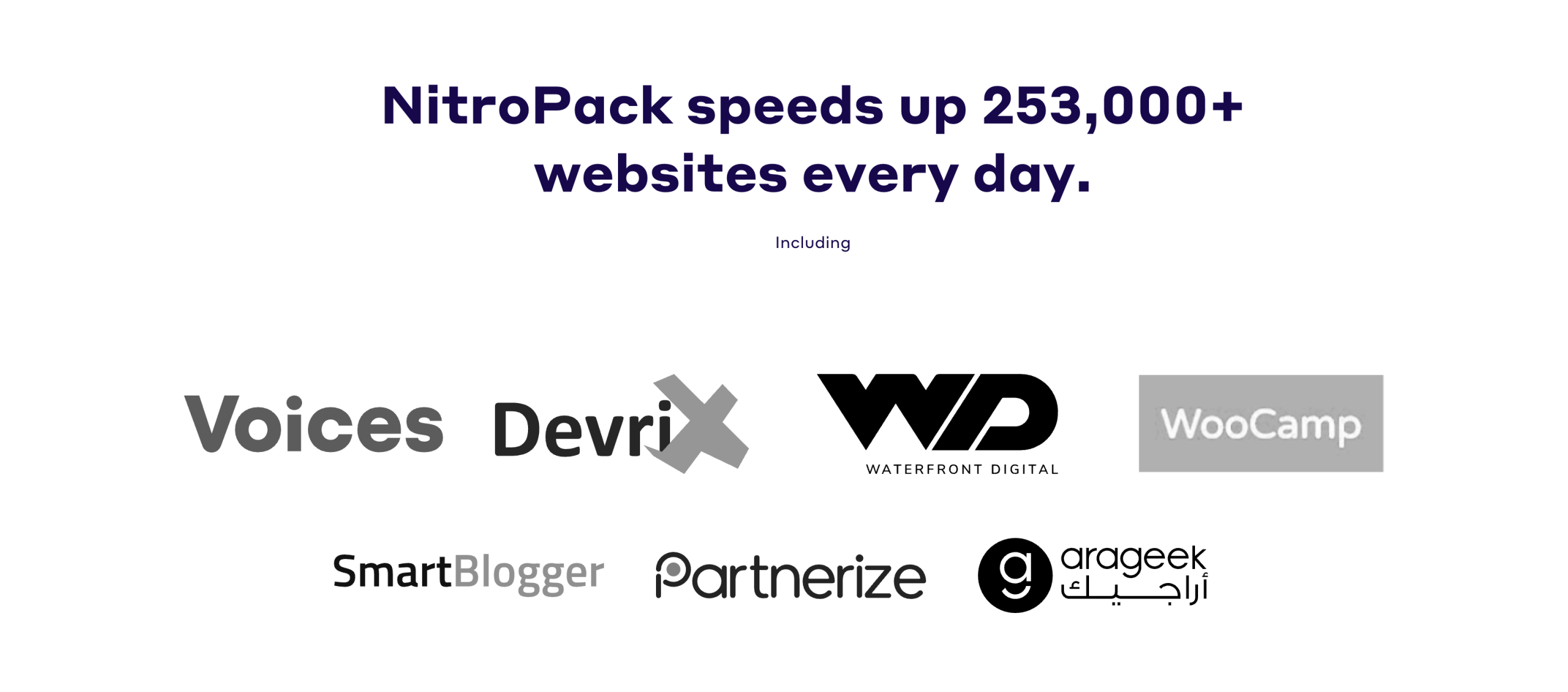 NitroPack propulse plus de 250 000 sites au quotidien.