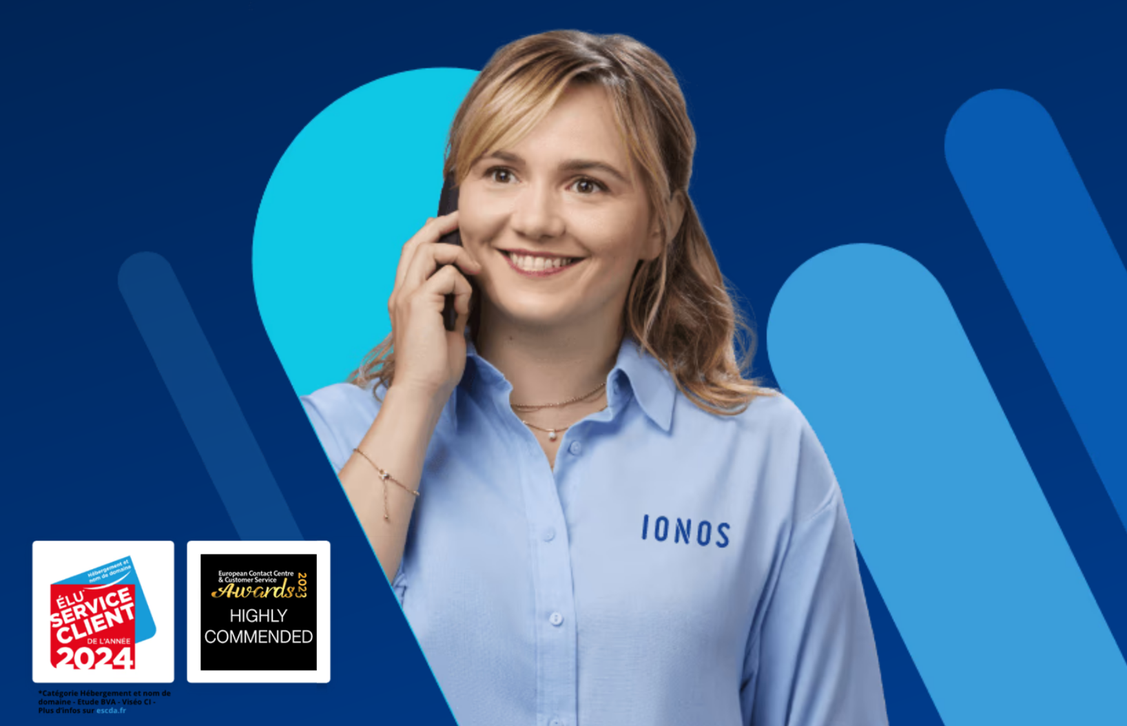L'offre d'hébergement de Ionos inclut un conseiller personnel dédié gratuit.