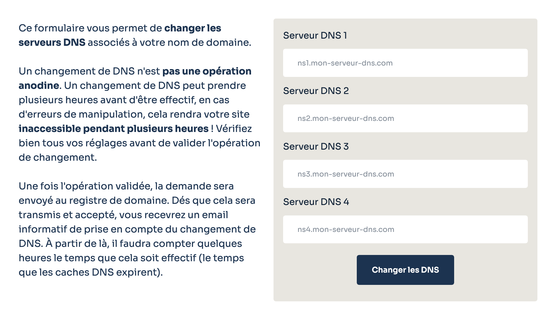 Ajout de serveurs DNS sur l'espace client d'o2switch.