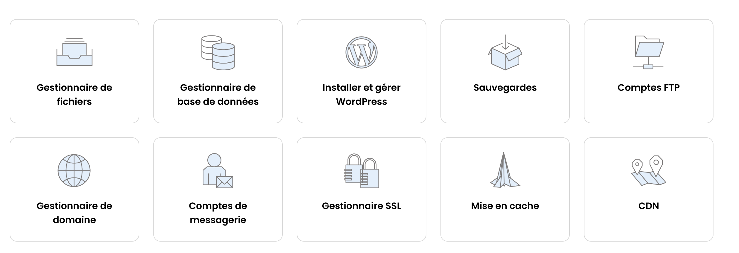 Les outils proposés par SiteTools.