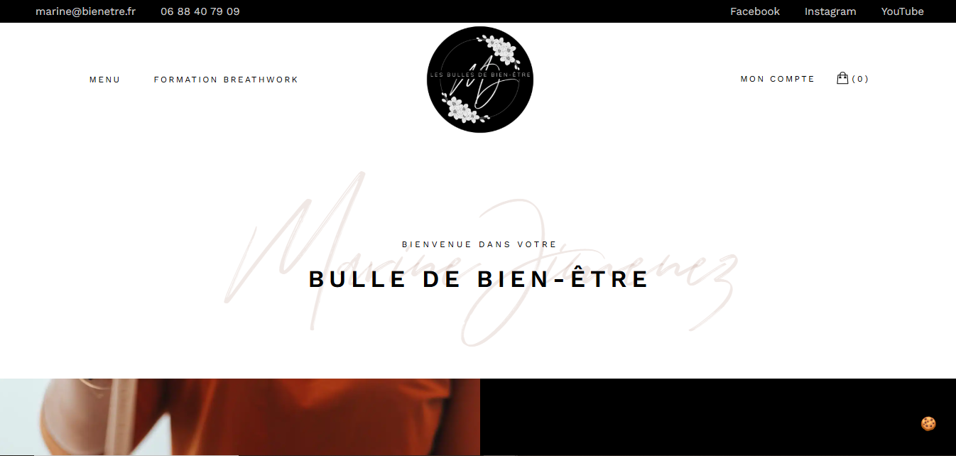 Le site web de Bulle de bien-être.