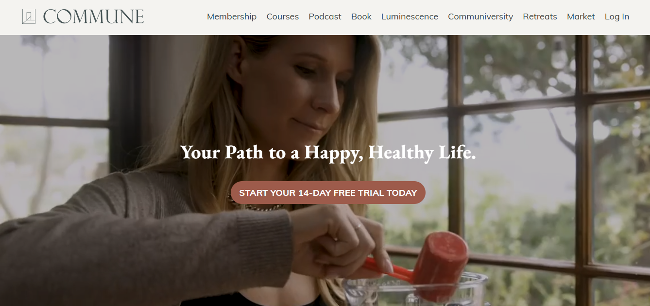 Le site de la plateforme d'e-learning Commune.