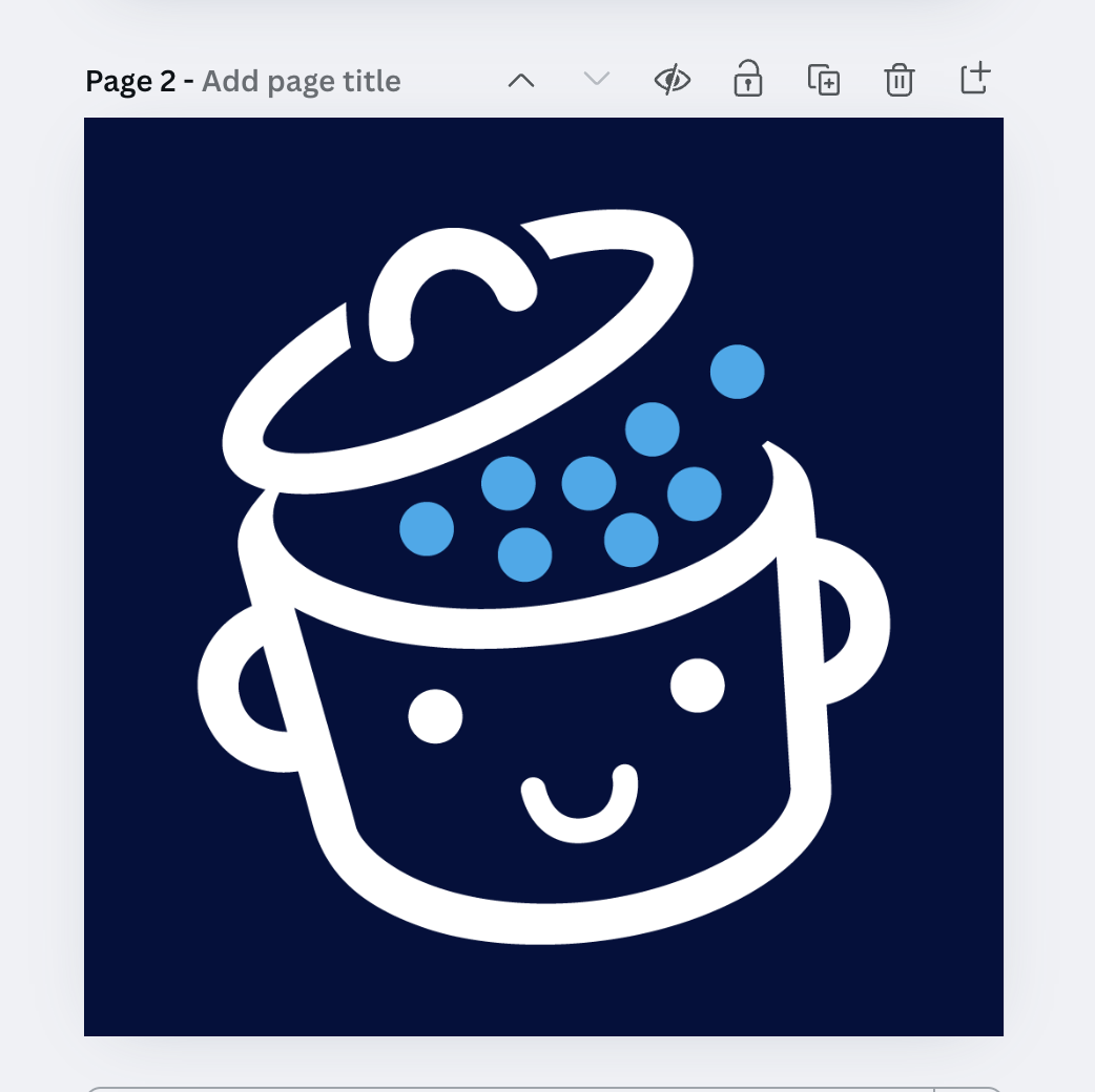 The WPMarmite favicon in Canva.