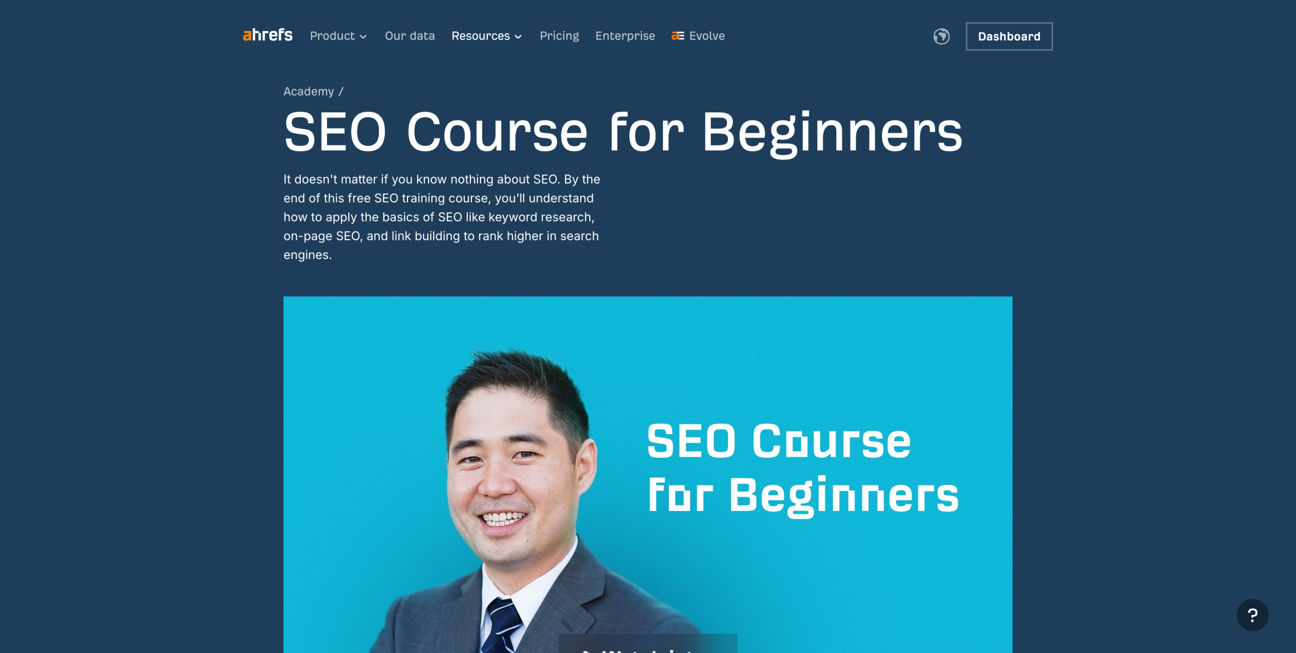 La formation gratuite d'Ahrefs pour les débutants en SEO