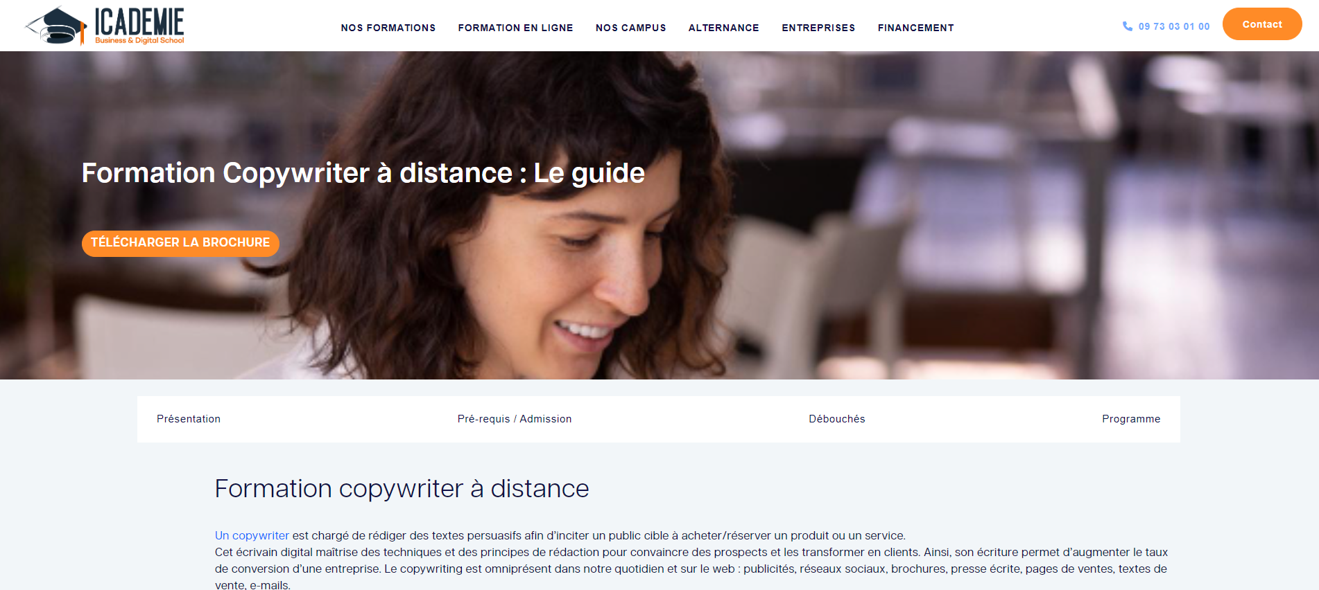 La formation pour devenir un copywriter professionnel d'Icademie