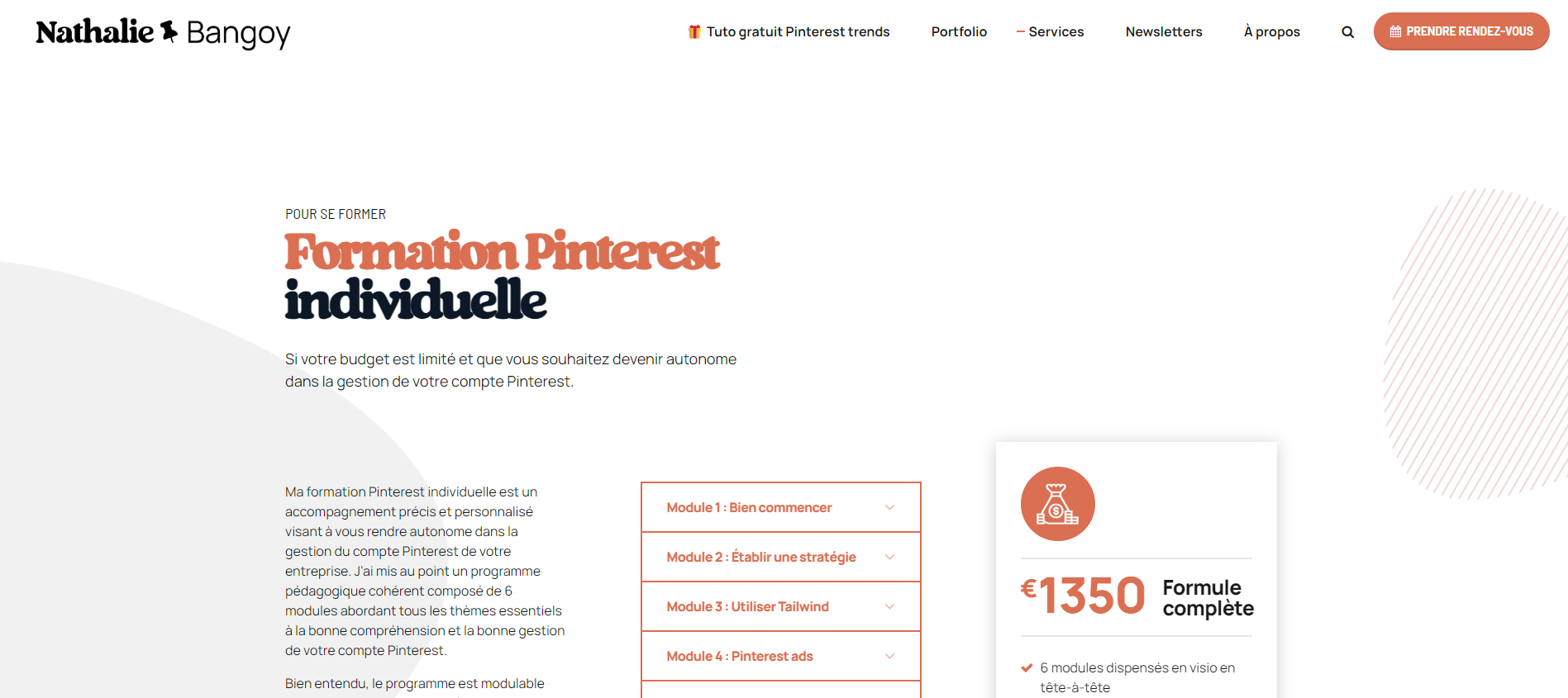 La formation Pinterest de Nathalie Bangoy