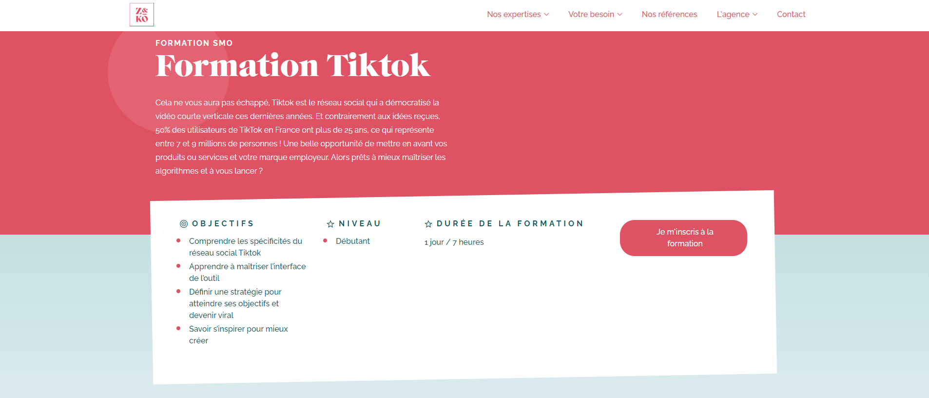 La formation TikTok de Z&KO