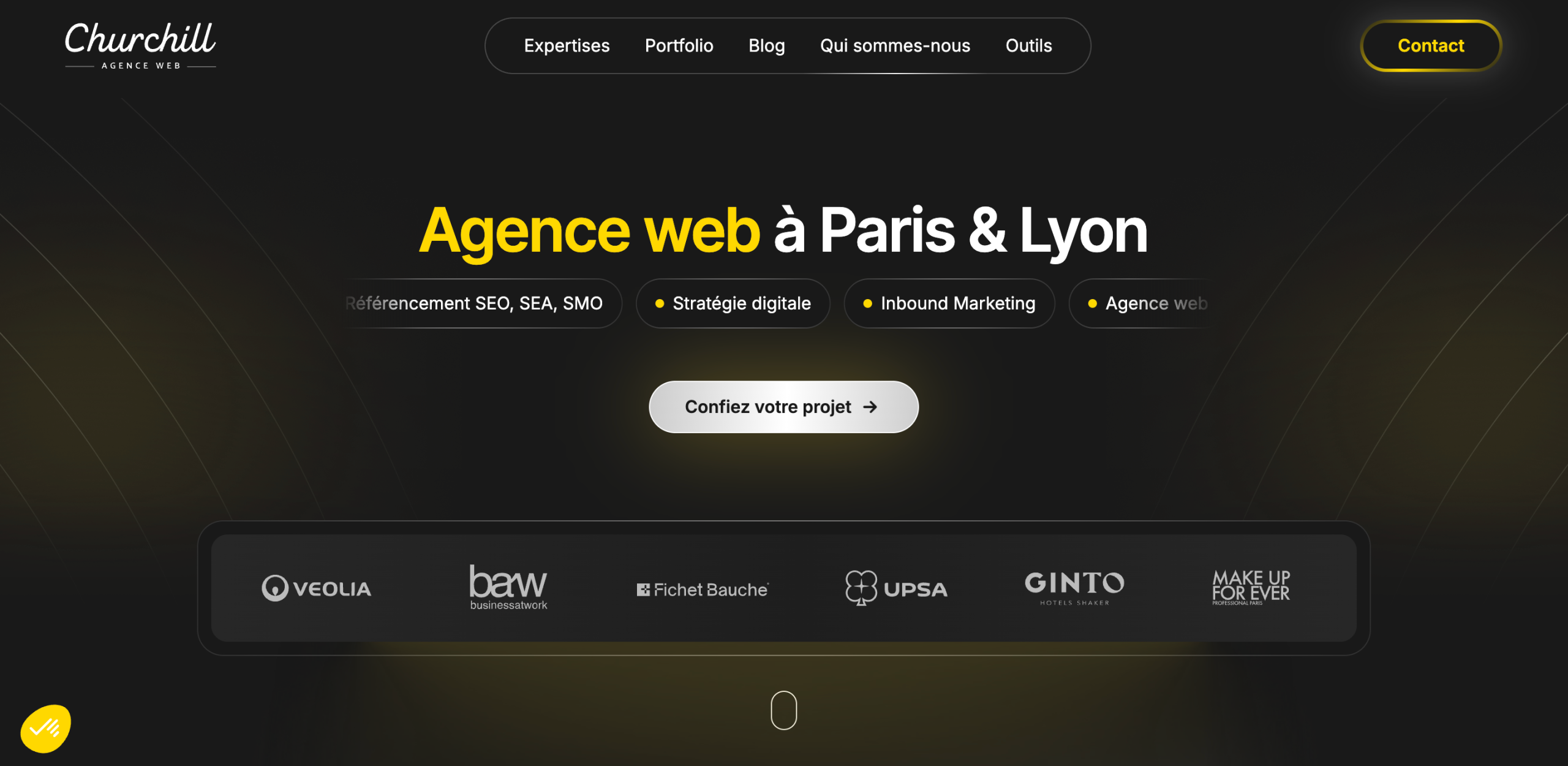 Le site de l'agence WordPress Churchill