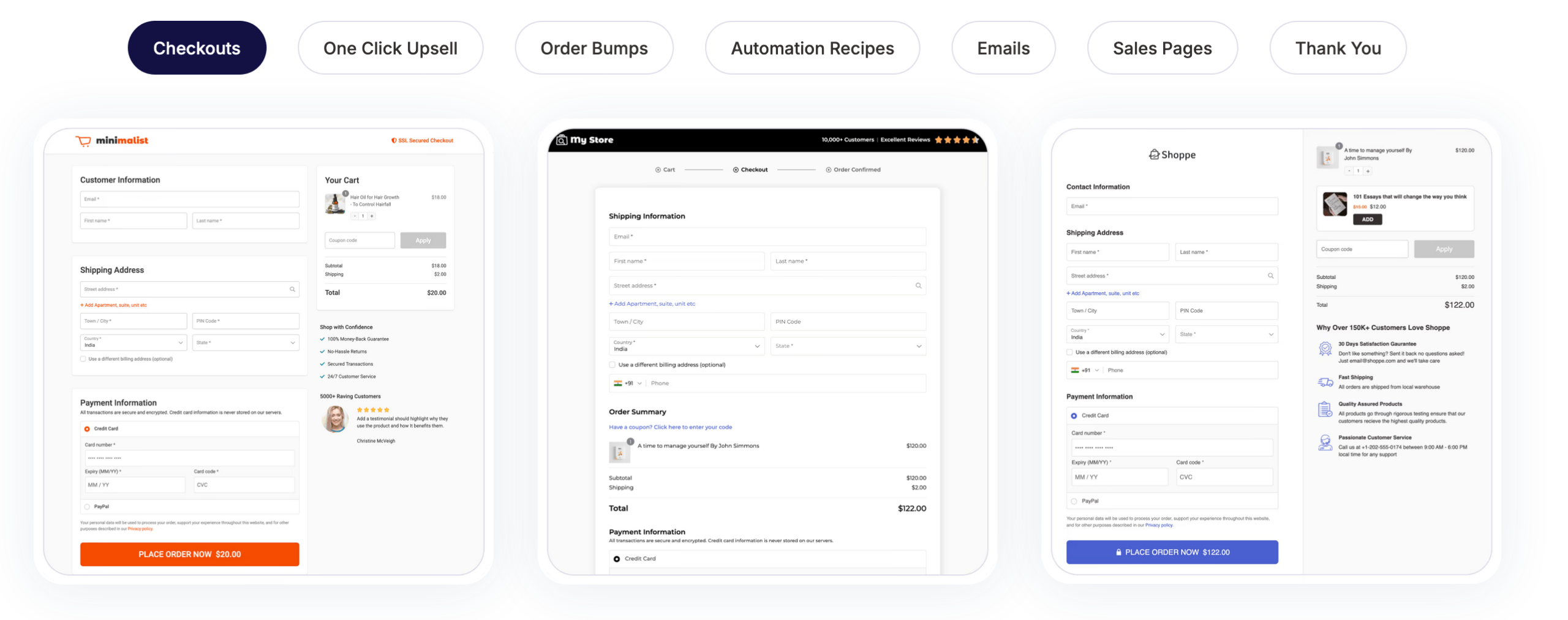 Les templates de FunnelKit.