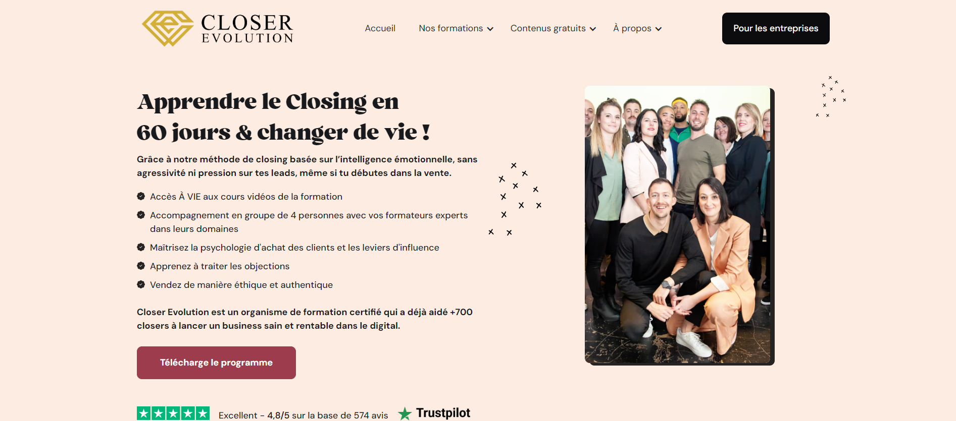 La formation closing et setting de Closer Evolution