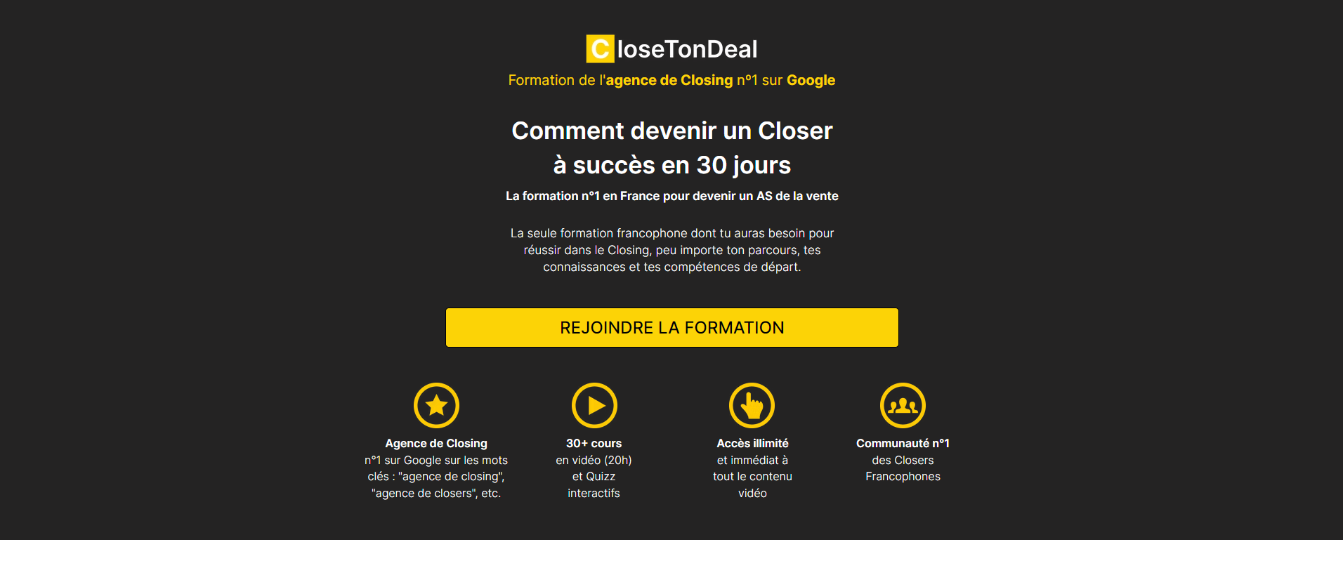 La formation CloseTonDeal