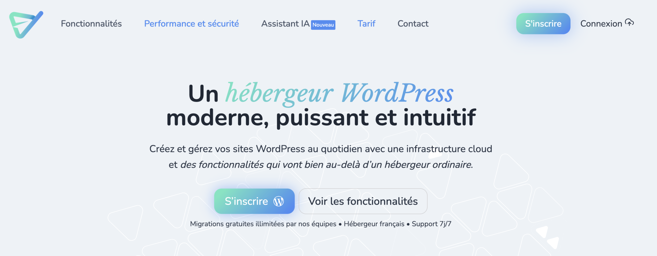 La page d'accueil du site web de Copilhost.